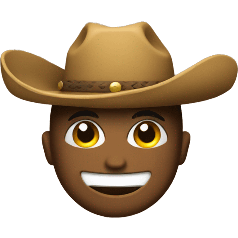 emoj with    cowboy hat emoji