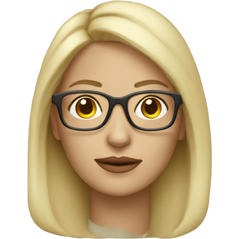 EEG-t blonde woman glasses emoji