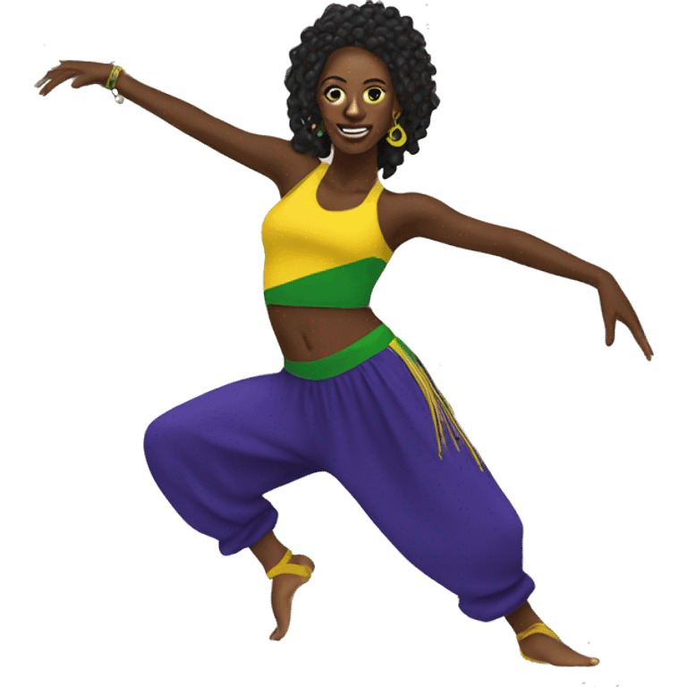 dancer woman of Jamaican dancehall emoji