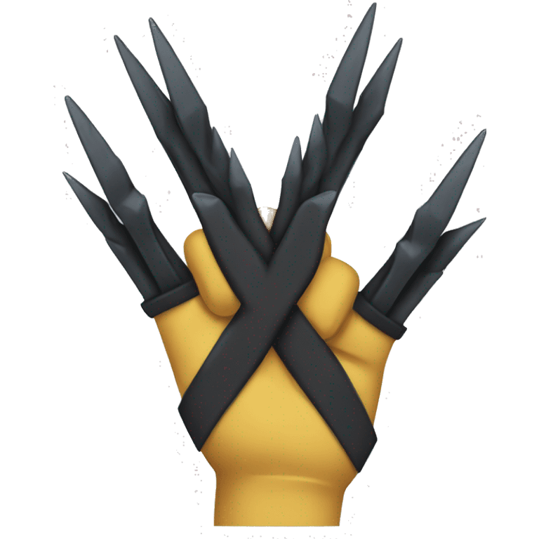 wolverine claws crossed emoji