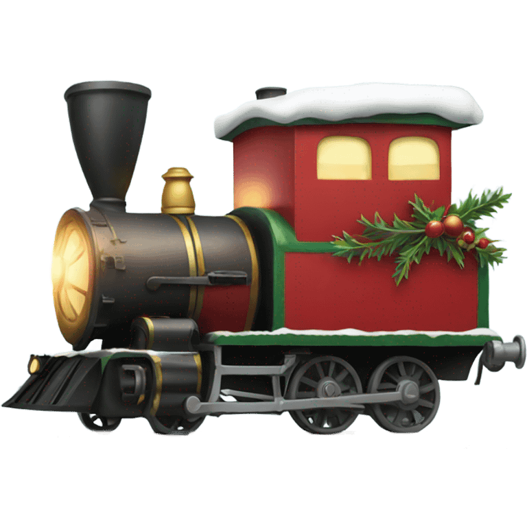 Christmas train emoji