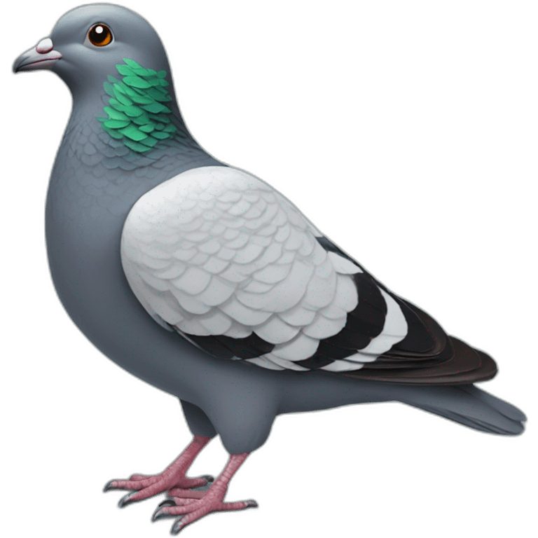 Pigeon Christmas happy emoji