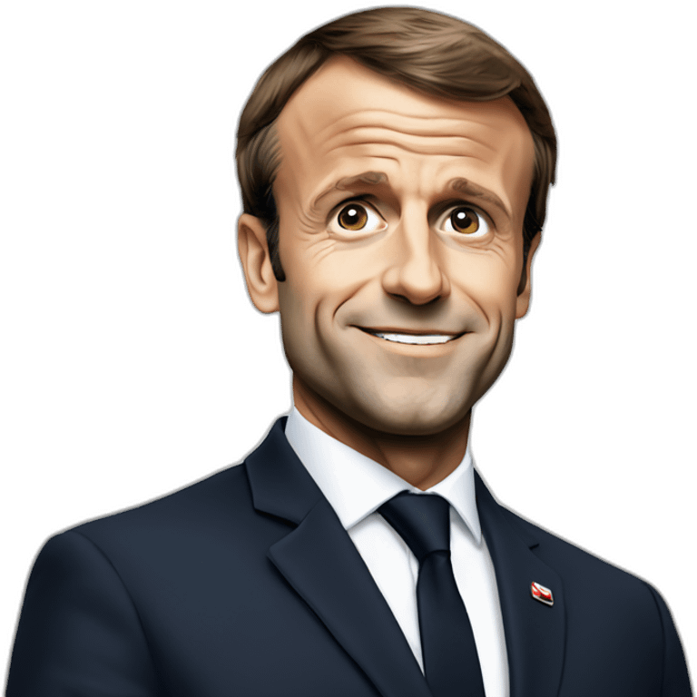 Emmanuel Macron chauve emoji