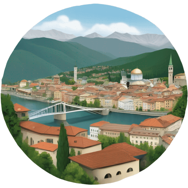 Sarajevo city view  emoji