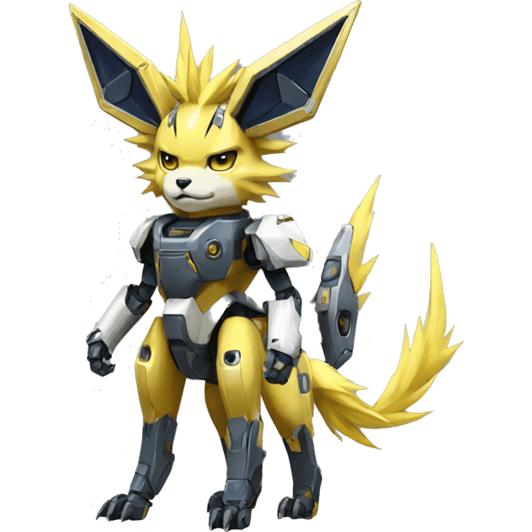 Mechanical Jolteon-Mecha full body emoji