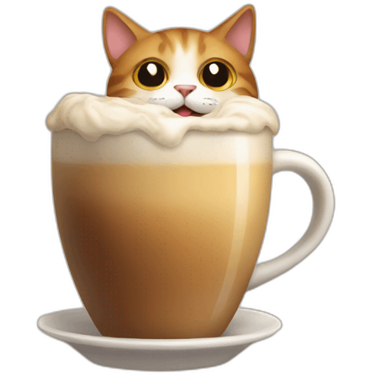 Morning coffee cat emoji