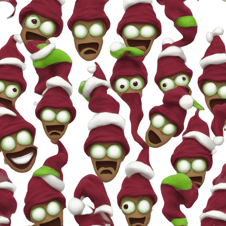 maroon grinch emoji