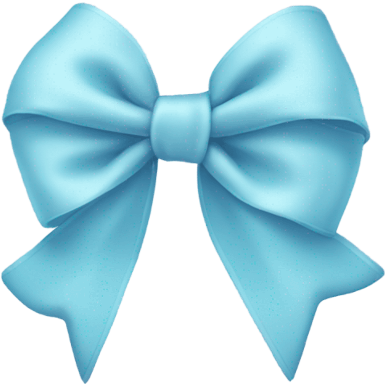 Pastel blue bow emoji