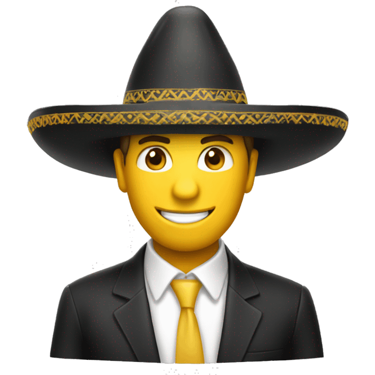 emoji sombrero monóculo formal fino emoji