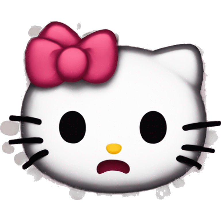 Hello kitty mad emoji