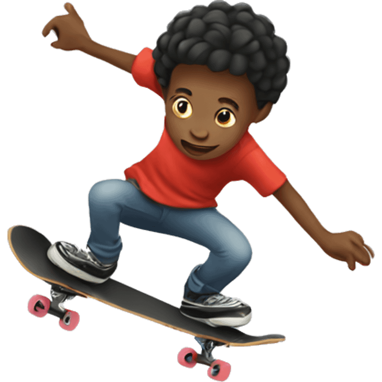 Kid skateboarding  emoji