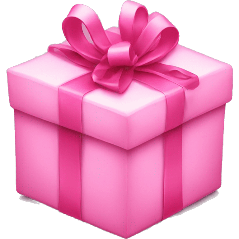 Pink gift emoji