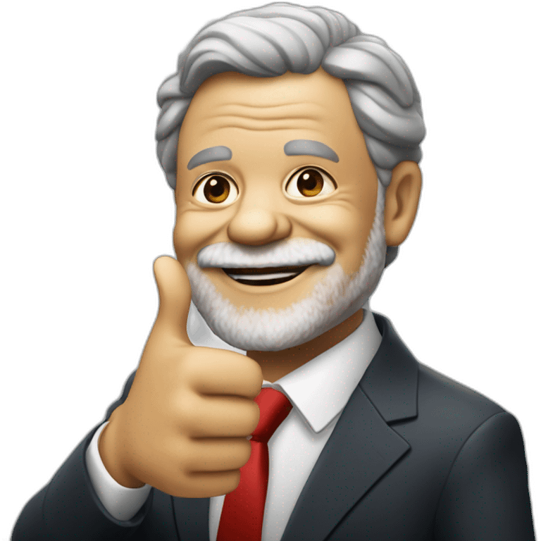 president lula da silva doing a thumbs up emoji