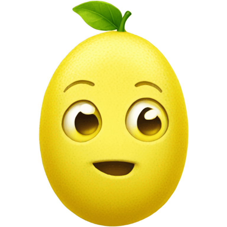 Cute lemon emoji