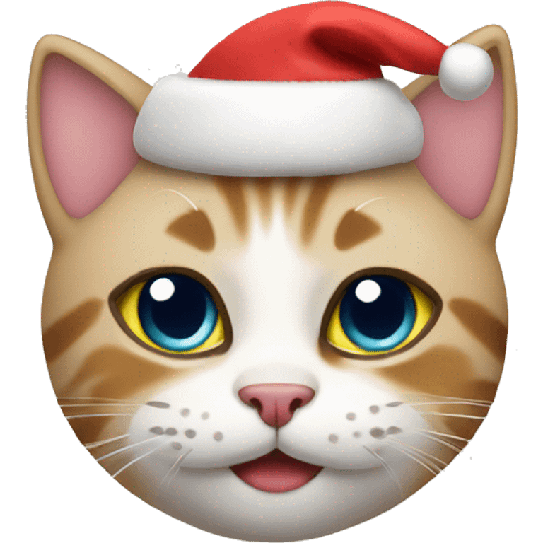 Cute cat for Christmas  emoji