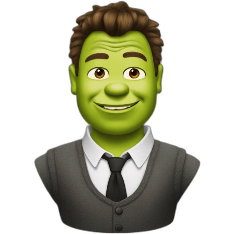 shrek as rick astley emoji