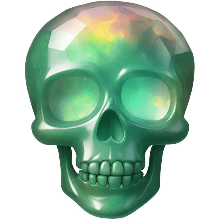 Opal gemstone skull crystal emoji