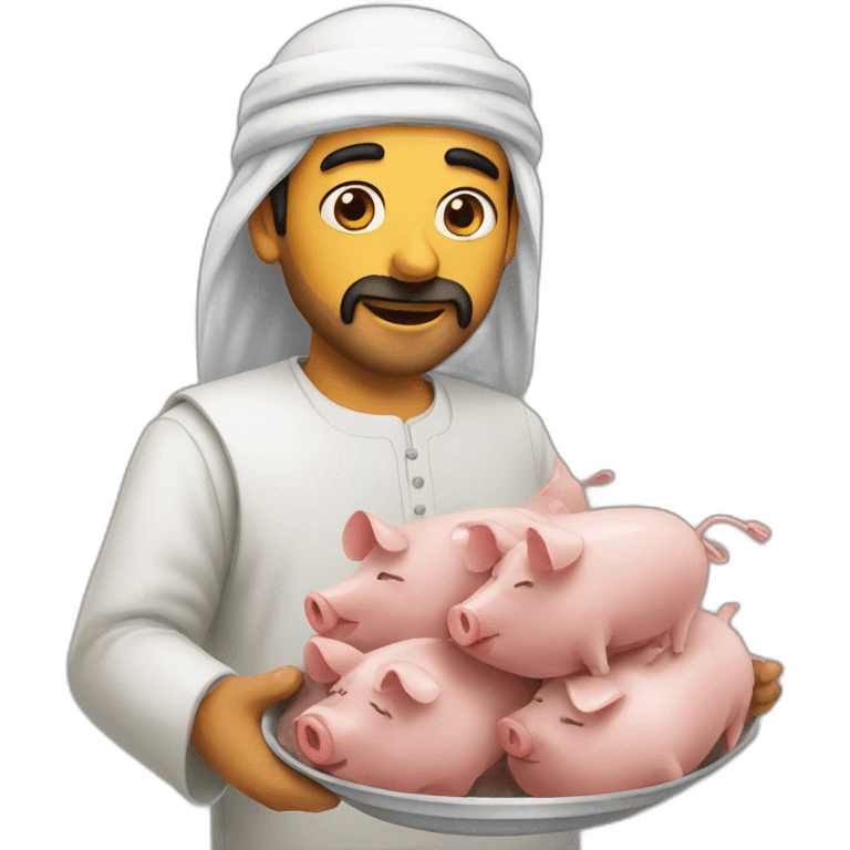 Arab who eats pigs emoji