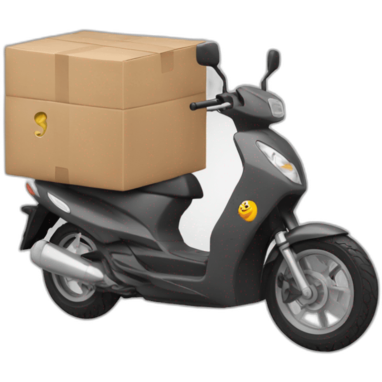 Moto Delivery alimentos emoji