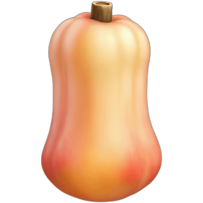 long-peach-cylinder-with-mushroom-cap-realistic emoji