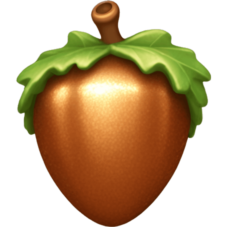 sparkling copper Acorn emoji