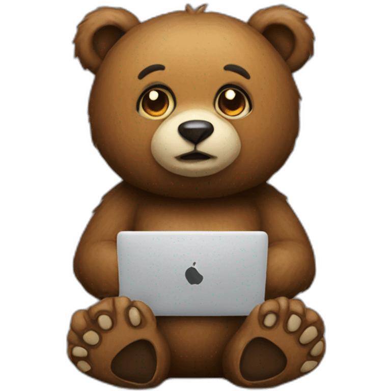 coding bear emoji