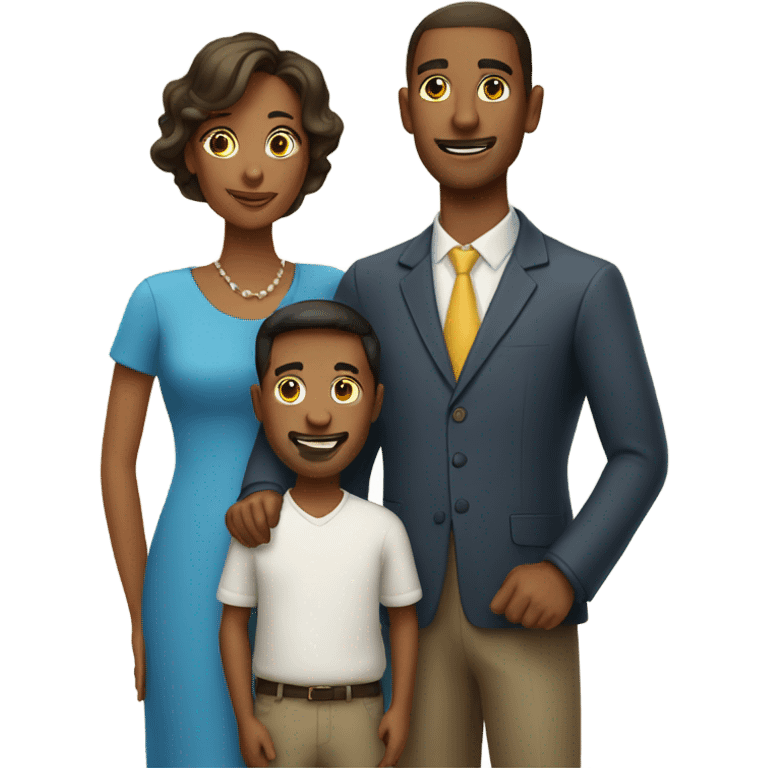 Husband and wife with 2 sons emoji