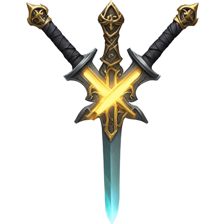 space cross sword-with-ray-blade emoji