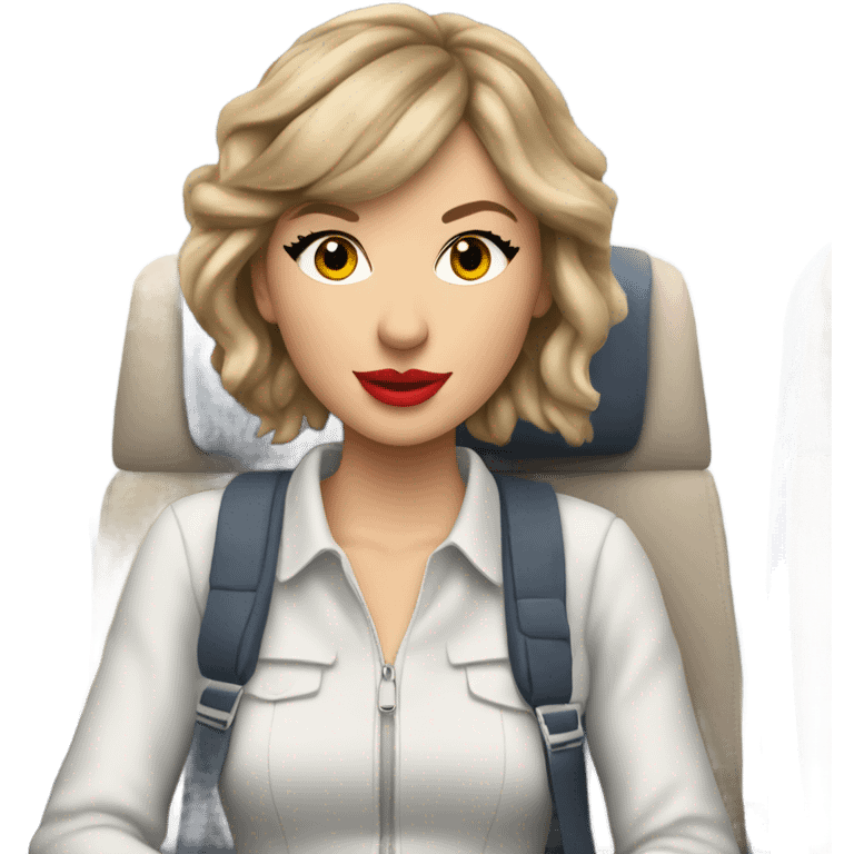 Taylor swift on a plane emoji