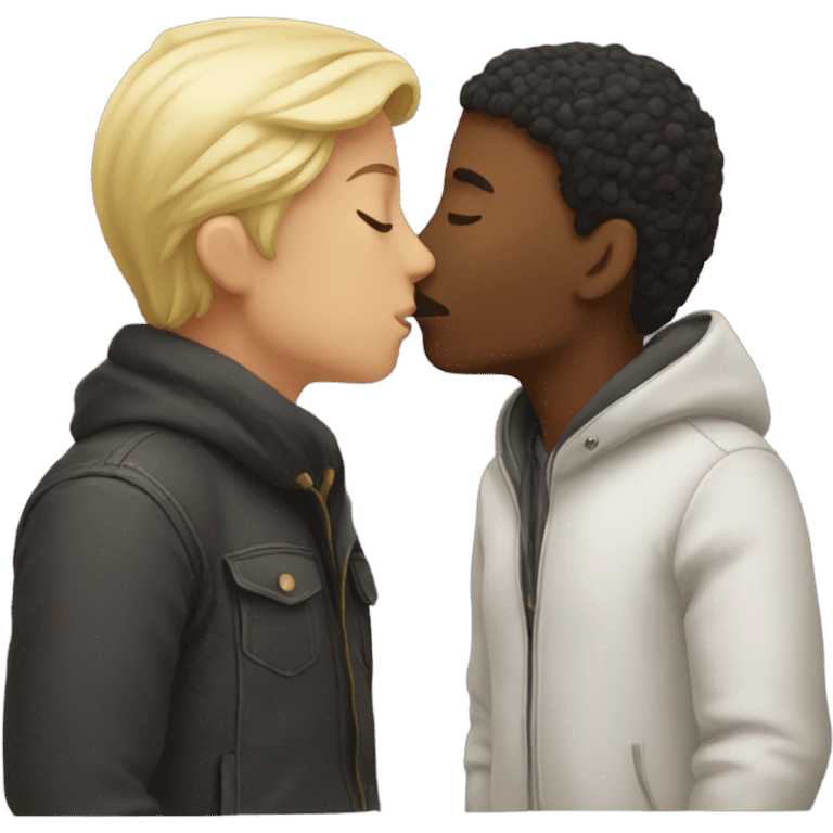 two people kissing emoji