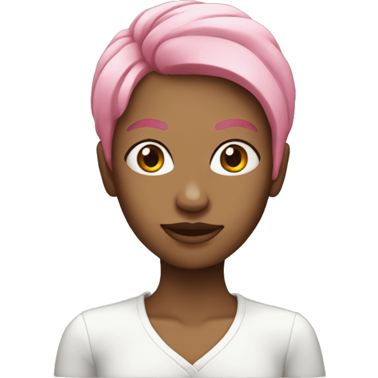 woman with pink hair emoji