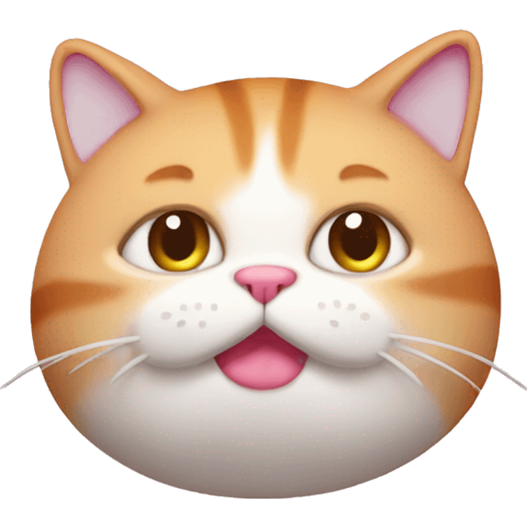 pink fat cat emoji