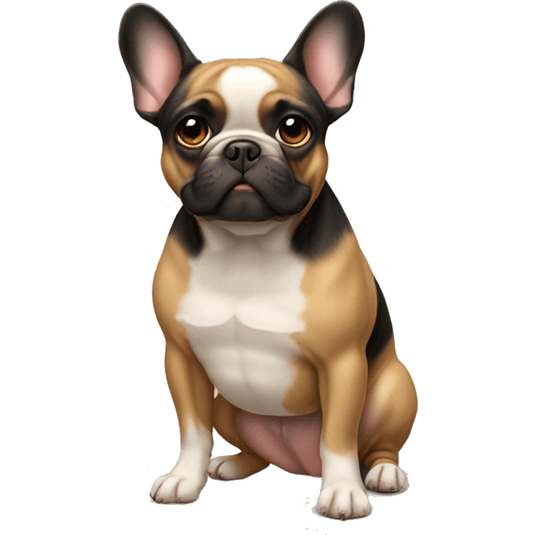 French bulldog black tan emoji