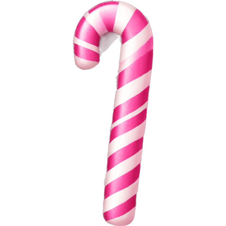 Pink candy cane  emoji