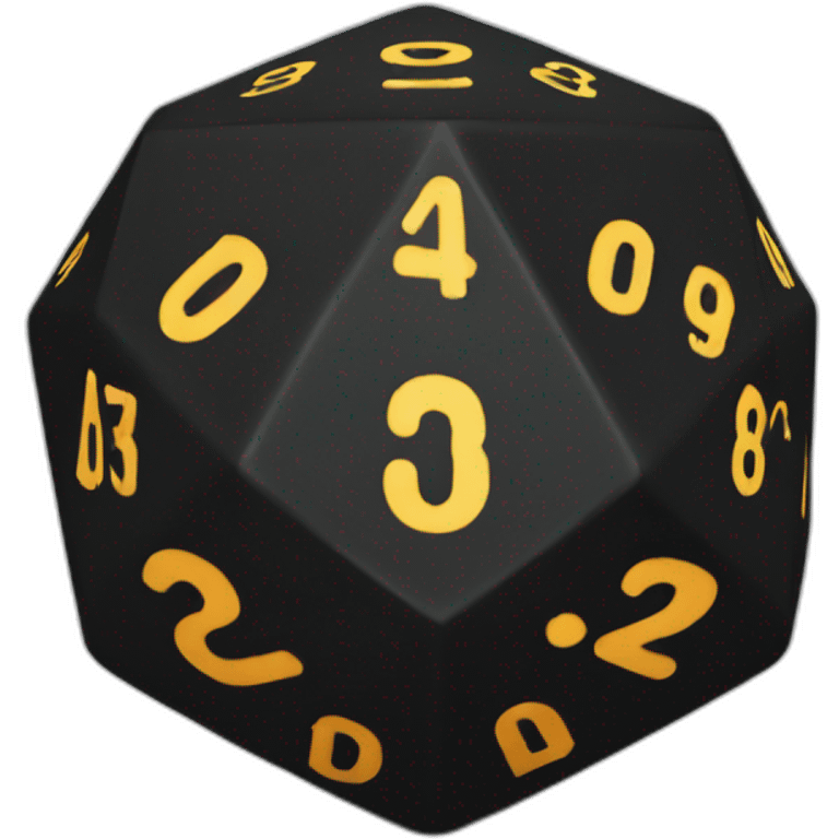 D20 black emoji