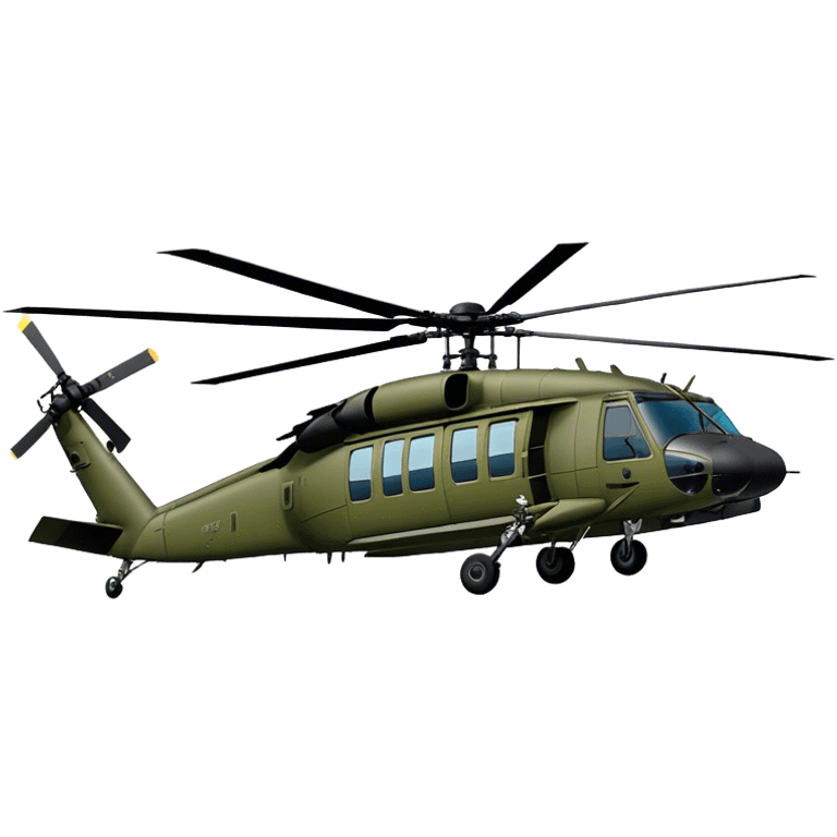 Sikorsky UH-60 Black Hawk - Sikorsky (Model Year: 2022) (Iconic colour: Olive green) emoji