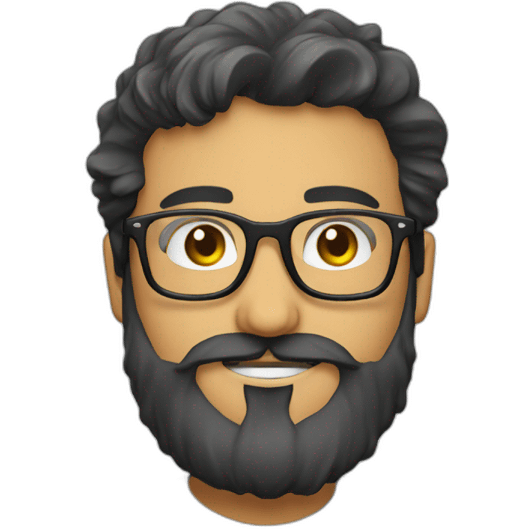 paki nerd glasses beard emoji