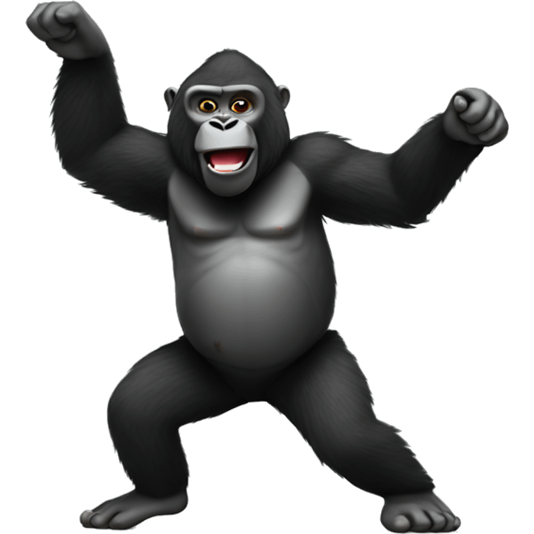 Dancing gorilla  emoji