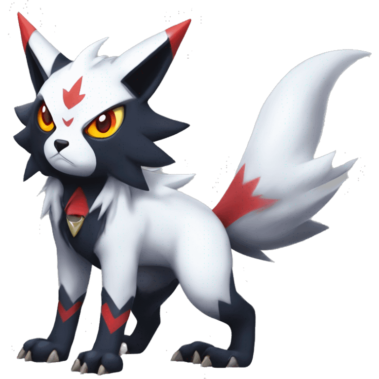 Edgy Cool Kawaii Litten-Absol-Zorua-Zangoose-Pokémon Full Body emoji