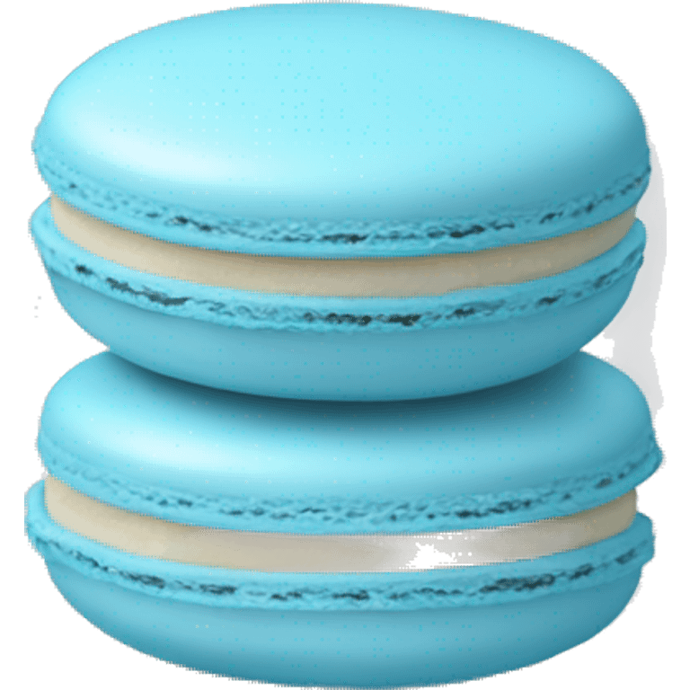 light blue macaroon emoji