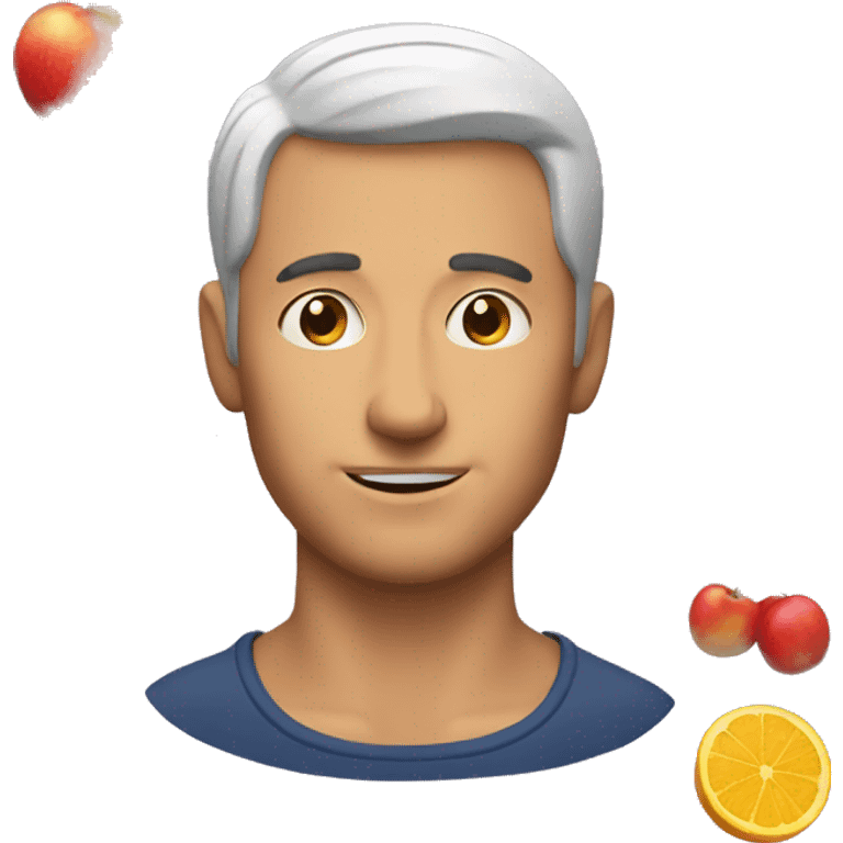 man with fruit emoji