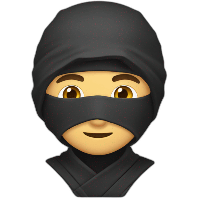 ninja en computador emoji