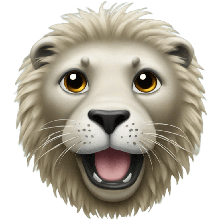 seal with a lion's mane emoji