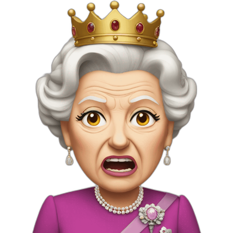 very angry queen Elizabeth emoji