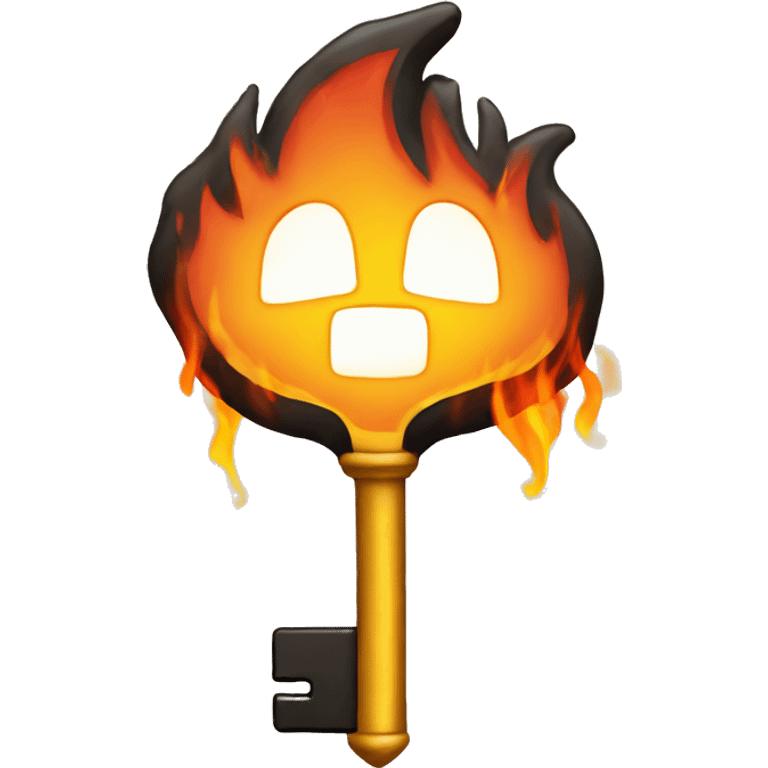 Key on fire emoji