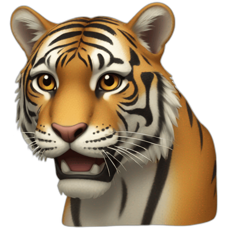 Tigre qui grogne emoji