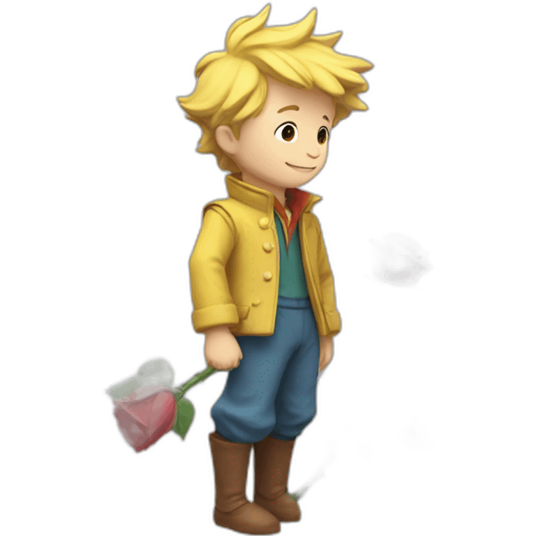 Le petit prince et sa rose emoji