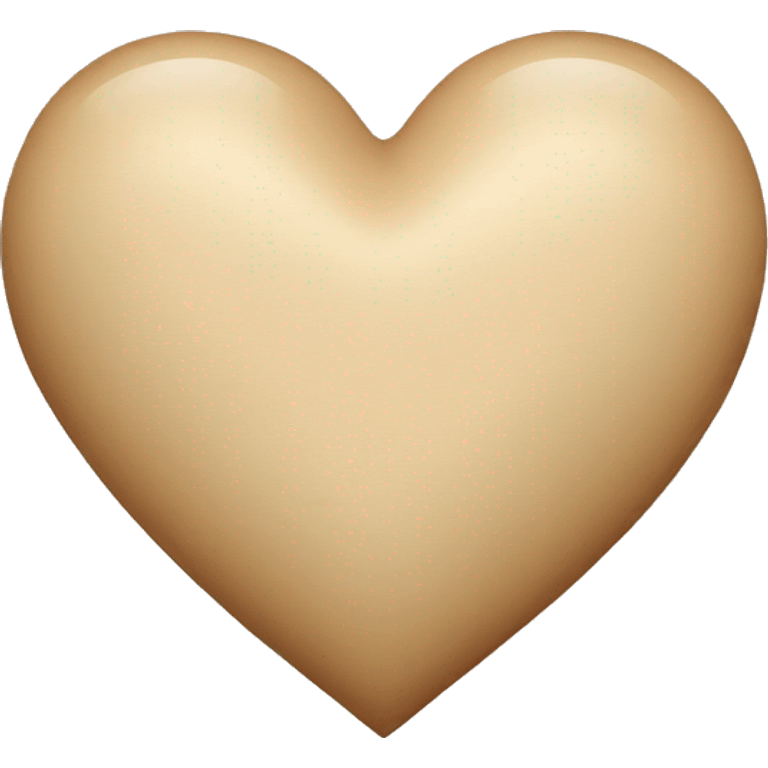 Beige heart  emoji