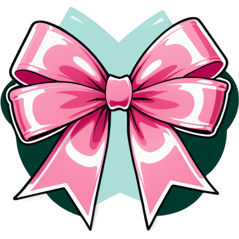 light pink ribbon bow emoji