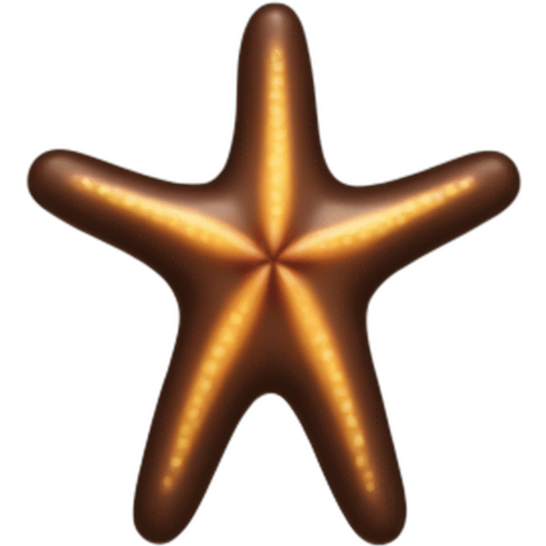 chocolate starfish emoji